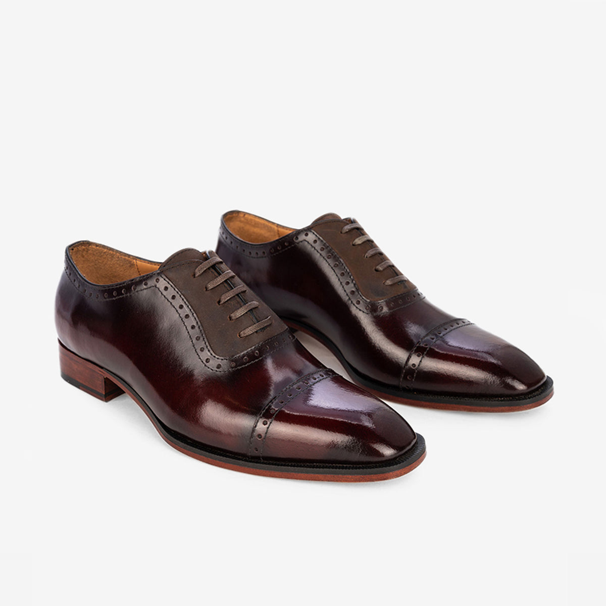 BRIXTON in Maroon BRISTOL SHOES & SHOE FACTORY